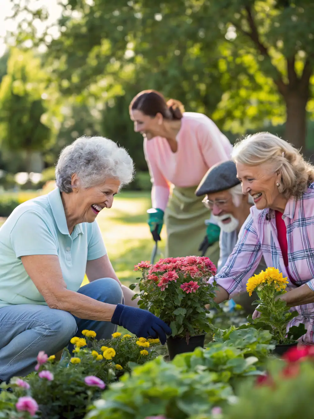 An image of a diverse group of senior citizens, representing the wide age range (50-85) that Family Legacy Planning caters to.