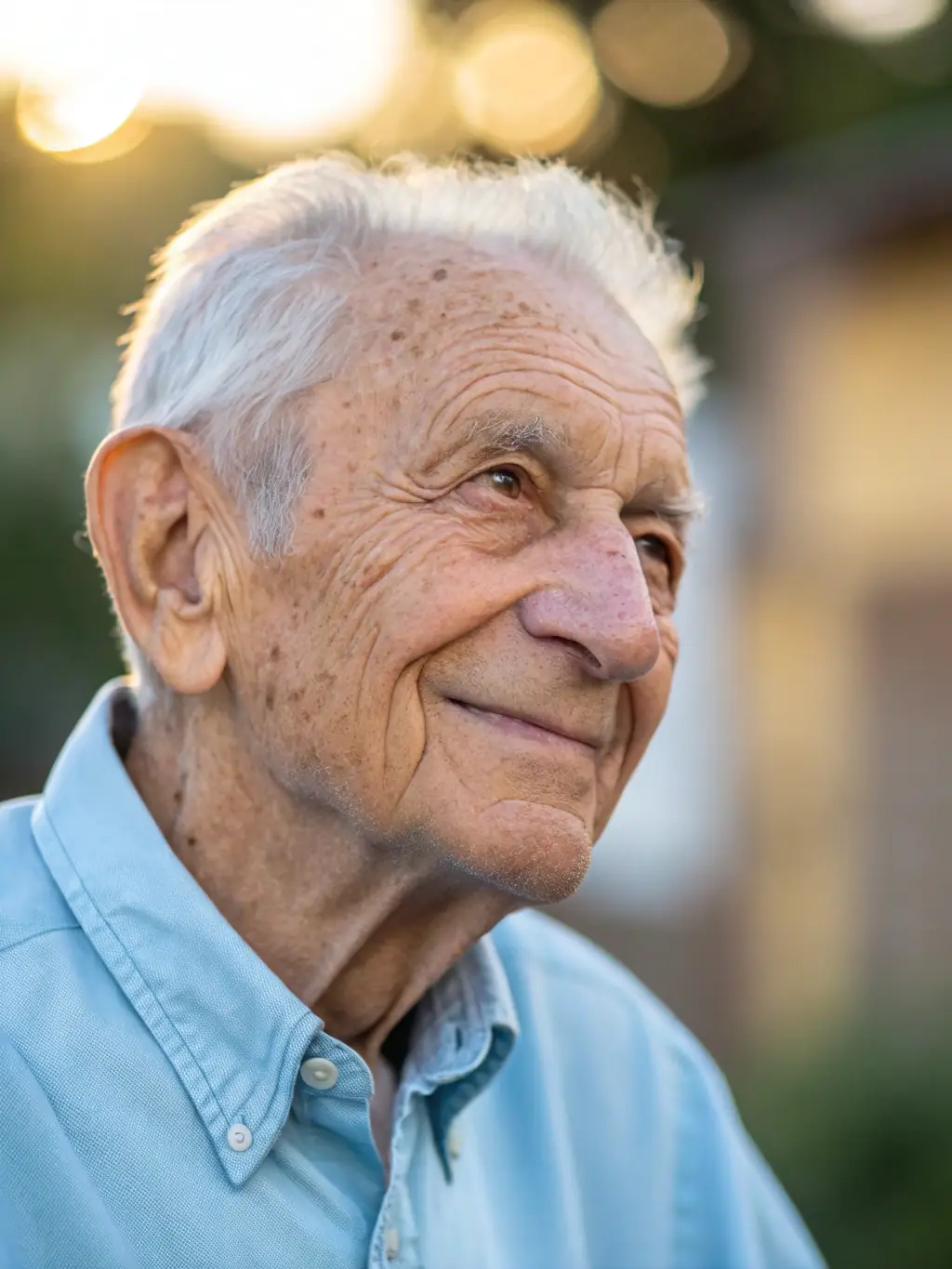A close-up shot of a senior citizen smiling while holding a life insurance policy document, emphasizing the ease and accessibility of obtaining coverage.